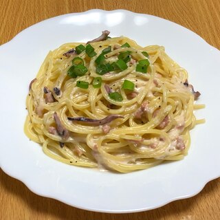 塩辛のクリームパスタ